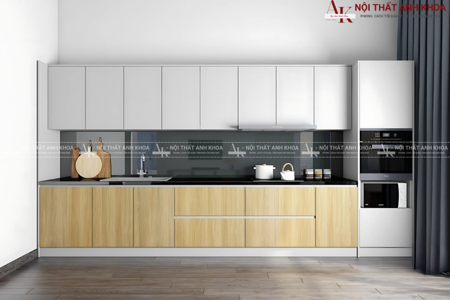 Tủ bếp gỗ công nghiệp MDF bền đẹp Tủ bếp gỗ công nghiệp MDF bền đẹp