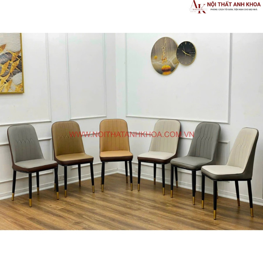 Ghế ăn bọc da của bộ bàn ăn 4 ghế nhỏ gọn Ghế ăn bọc da của bộ bàn ăn 4 ghế nhỏ gọn