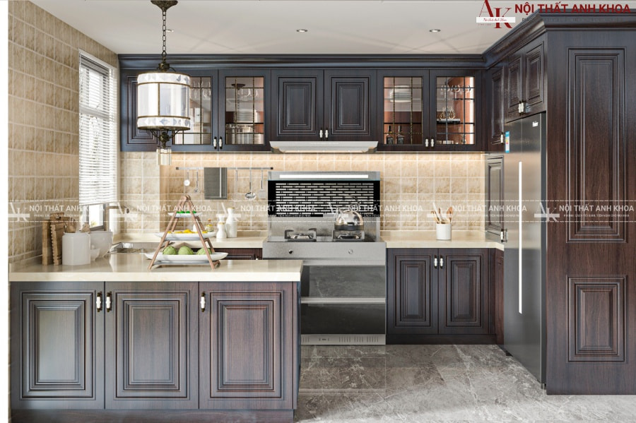 Nội thất Anh Khoa - Đơn vị thi công tủ bếp gỗ tự nhiên và MDF cao cấp Nội thất Anh Khoa - Đơn vị thi công tủ bếp gỗ tự nhiên và MDF cao cấp