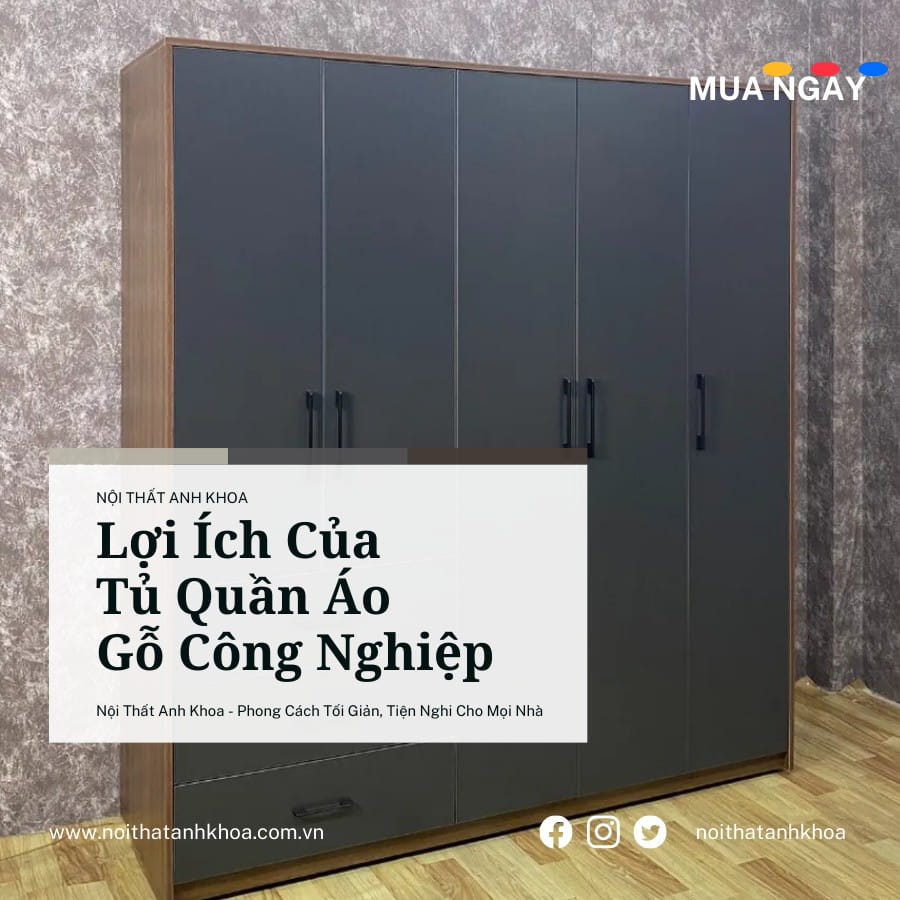 Lợi ích của tủ quần áo gỗ công nghiệp Lợi ích của tủ quần áo gỗ công nghiệp