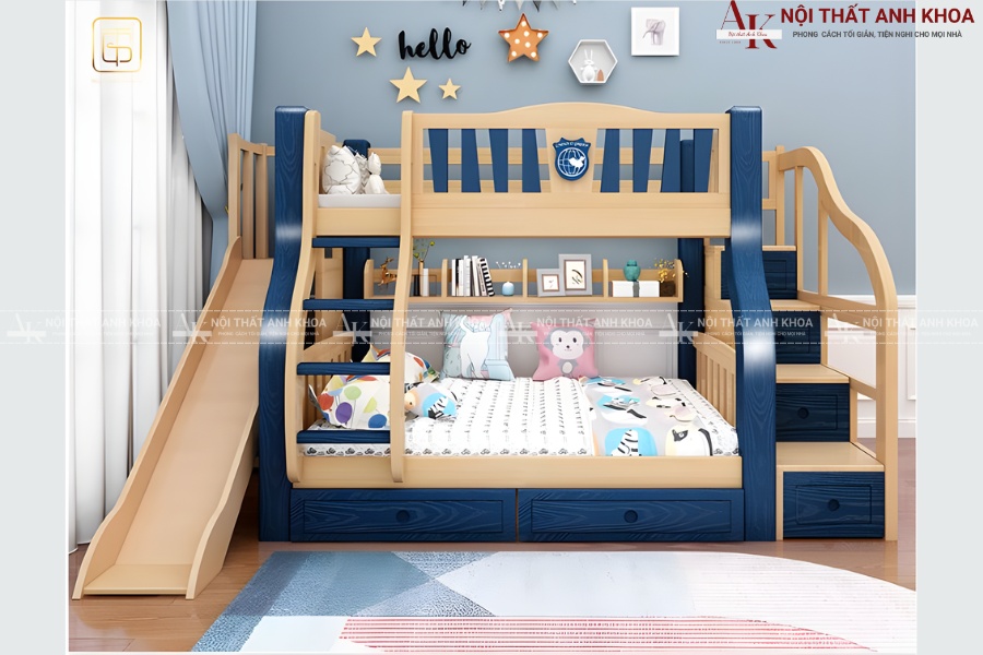 Giường tầng gỗ MDF - Giá rẻ, chất lượng cao Giường tầng gỗ MDF - Giá rẻ, chất lượng cao