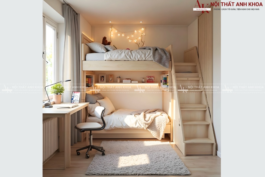 Giường tầng đẹp cho người lớn - Bền đẹp tới 20 năm Giường tầng đẹp cho người lớn - Bền đẹp tới 20 năm