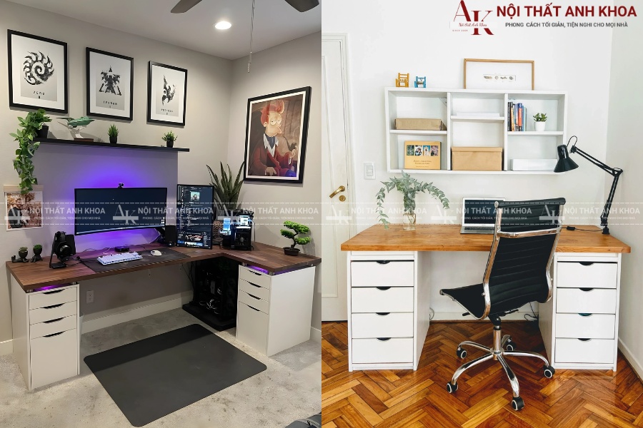 Mẫu bàn làm việc IKEA - Phù hợp cho văn phòng và gia đình Mẫu bàn làm việc IKEA - Phù hợp cho văn phòng và gia đình