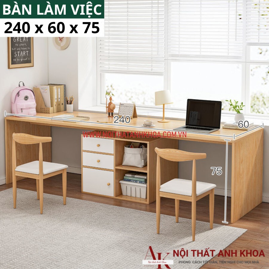 Kích thước bộ bàn học sinh đôi gỗ công nghiệp MDF cứng cáp Kích thước bộ bàn học sinh đôi gỗ công nghiệp MDF cứng cáp