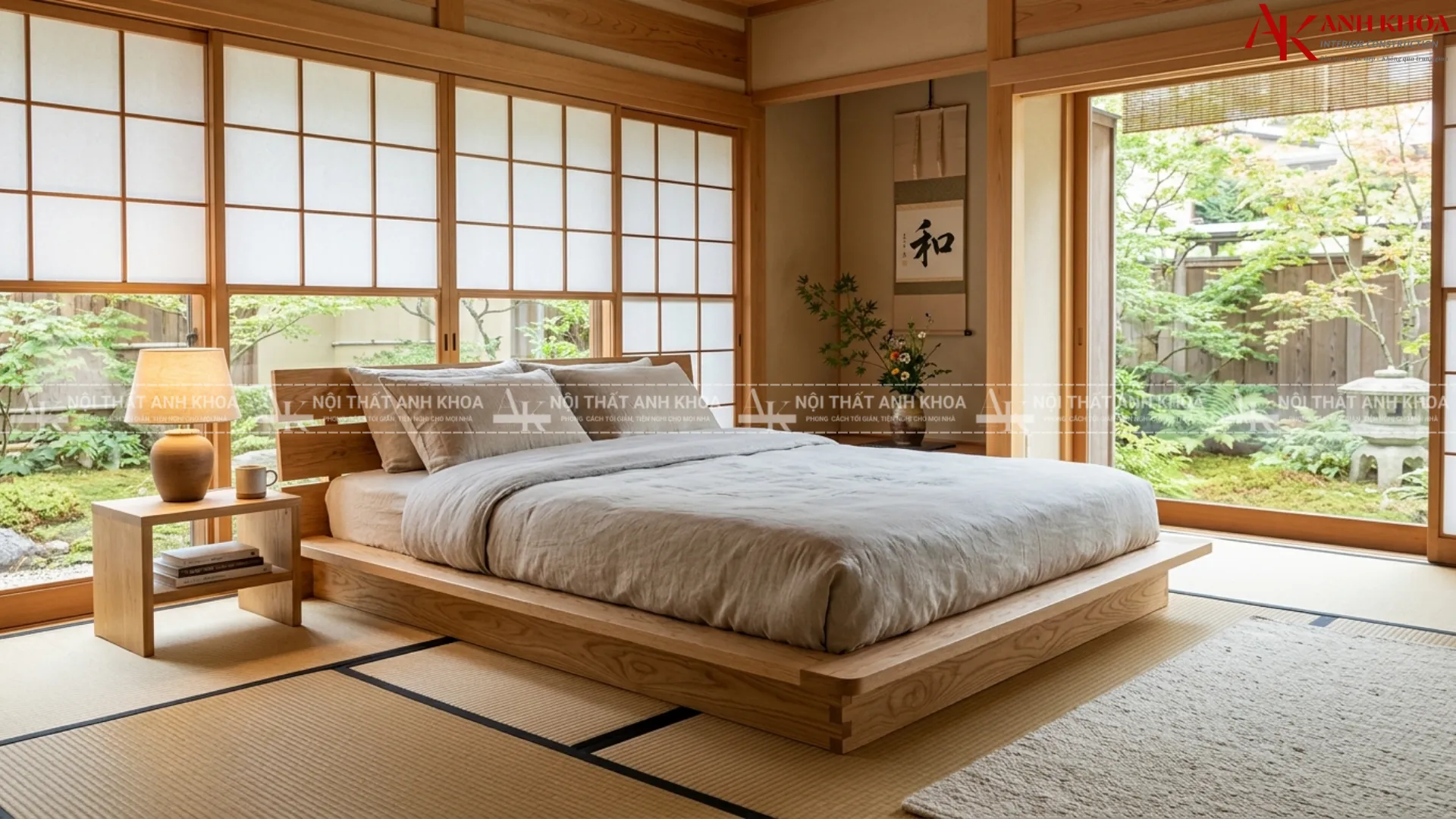 Nhẹ nhàng mà cuốn hút - Giường ngủ gỗ tự nhiên đậm chất Nhật Bản Nhẹ nhàng mà cuốn hút - Giường ngủ gỗ tự nhiên đậm chất Nhật Bản