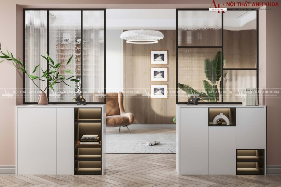 Tủ giày đẹp cao kịch trần gỗ MDF - Sang trọng từng chi tiết Tủ giày đẹp cao kịch trần gỗ MDF - Sang trọng từng chi tiết