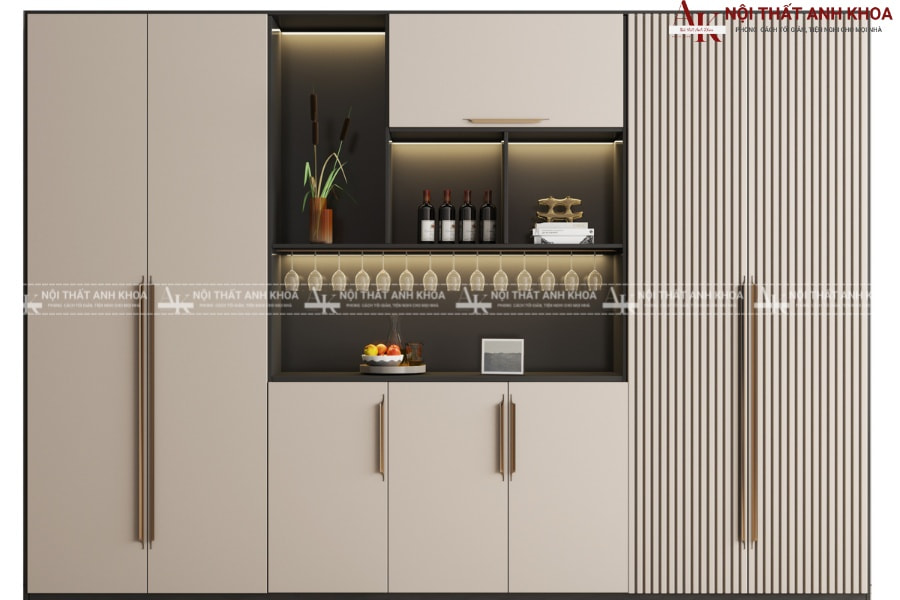 Nâng tầm không gian với tủ rượu cao cấp thiết kế độc đáo Nâng tầm không gian với tủ rượu cao cấp thiết kế độc đáo