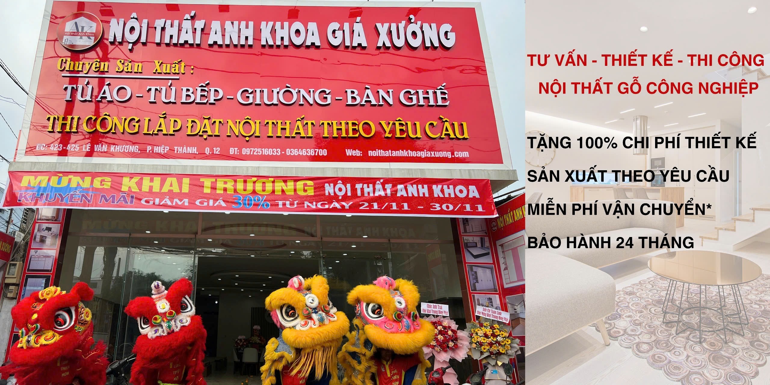 Cửa hàng nội thất Anh Khoa giá xưởng Quận 12 Cửa hàng nội thất Anh Khoa giá xưởng Quận 12
