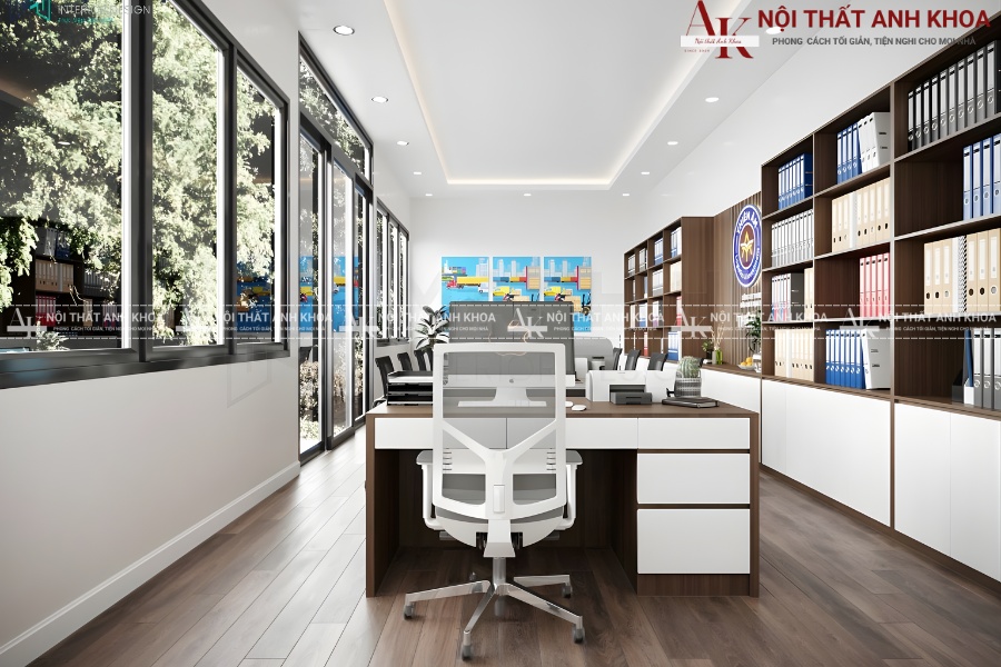 Thiết kế nội thất văn phòng cho doanh nghiệp công nghệ Thiết kế nội thất văn phòng cho doanh nghiệp công nghệ