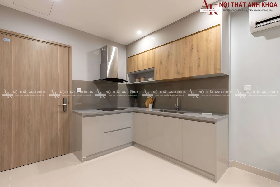 Mẫu tủ bếp An Cường phù hợp bếp nhà nhỏ Mẫu tủ bếp An Cường phù hợp bếp nhà nhỏ