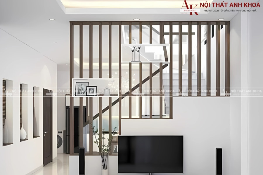 Thiết kế vách ngăn cầu thang thông minh Thiết kế vách ngăn cầu thang thông minh