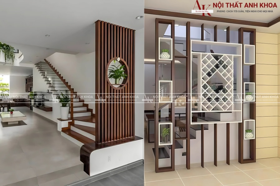 Vách ngăn cầu thang đẹp hiện đại, tinh tế Vách ngăn cầu thang đẹp hiện đại, tinh tế