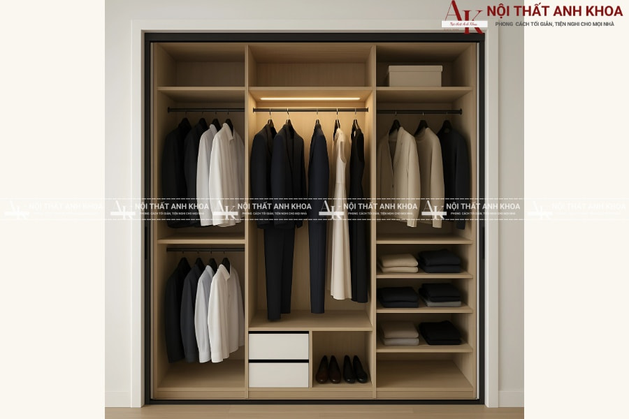 Giải pháp lưu trữ thông minh - Tủ áo treo tường Giải pháp lưu trữ thông minh - Tủ áo treo tường