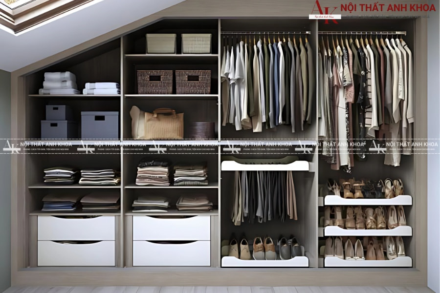 Giải pháp tiết kiệm diện tích - Tủ áo treo tường Giải pháp tiết kiệm diện tích - Tủ áo treo tường