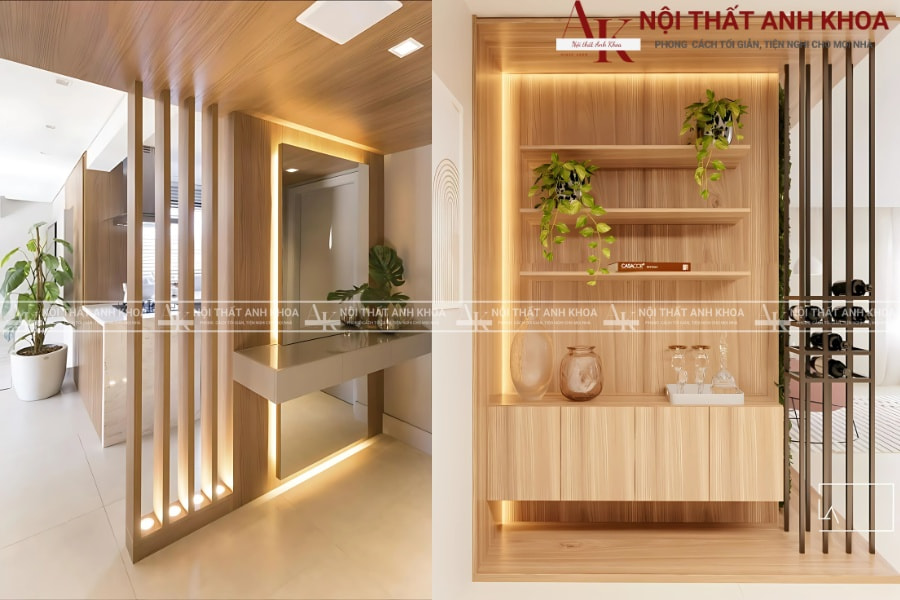 Xu hướng vách ngăn phòng khách và bếp 2025 Xu hướng vách ngăn phòng khách và bếp 2025