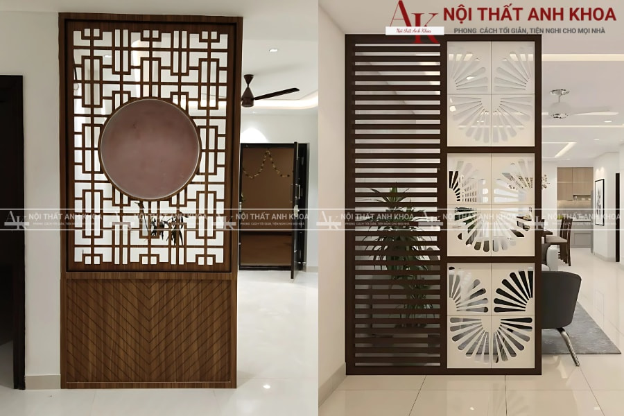 Thiết kế vách khách phòng khách và bếp hiện đại Thiết kế vách khách phòng khách và bếp hiện đại