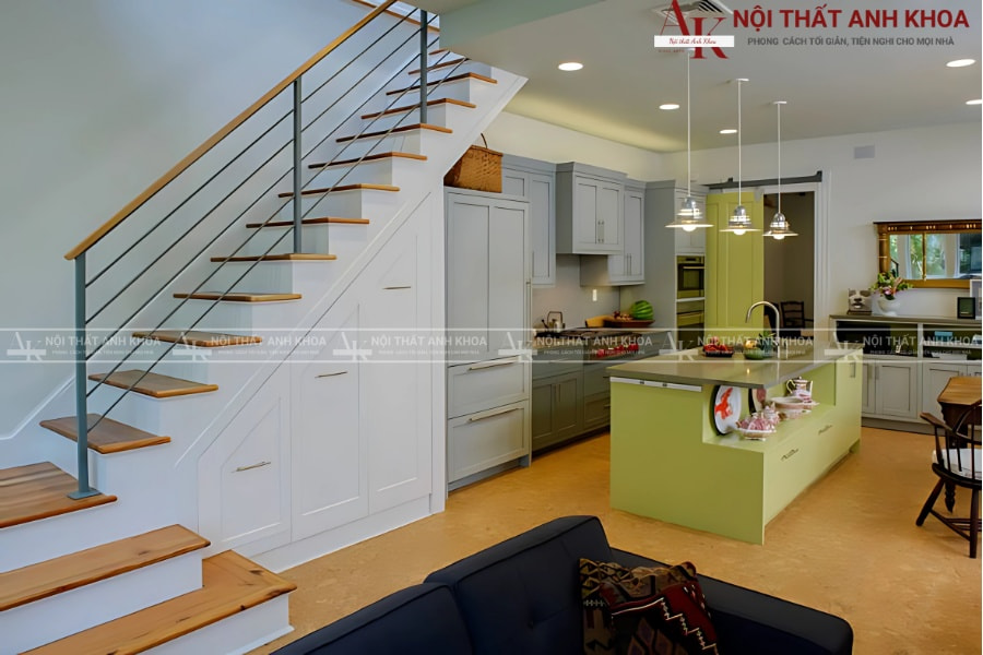 Thiết kế tủ âm cầu thang chuẩn phong thủy, chuẩn thẩm mỹ Thiết kế tủ âm cầu thang chuẩn phong thủy, chuẩn thẩm mỹ