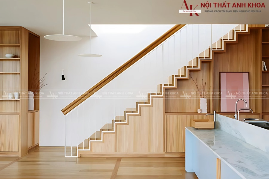 Tủ âm cầu thang - Bí quyết tối ưu không gian nhỏ Tủ âm cầu thang - Bí quyết tối ưu không gian nhỏ