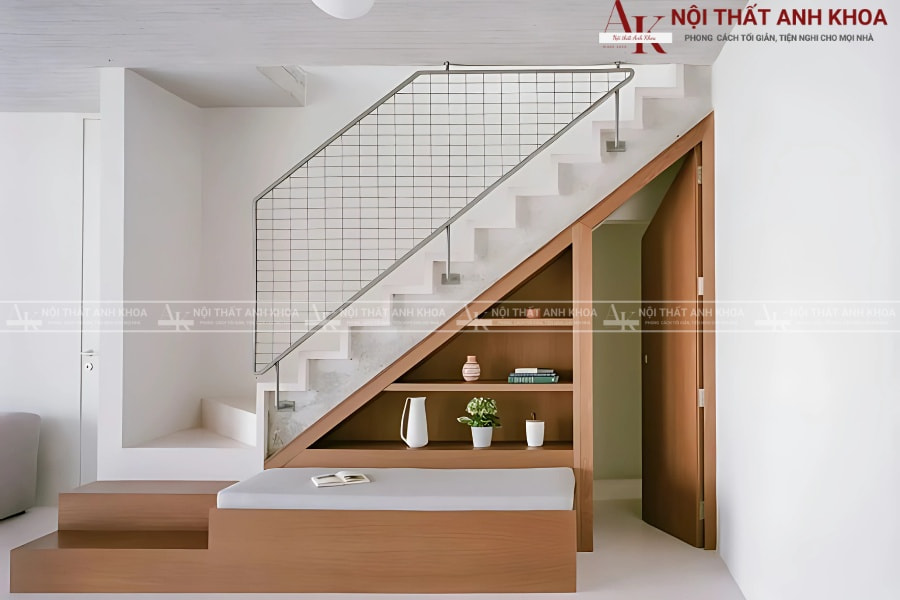 Thiết kế tủ âm cầu thang đẹp - Hiện đại, tiết kiệm diện tích Thiết kế tủ âm cầu thang đẹp - Hiện đại, tiết kiệm diện tích