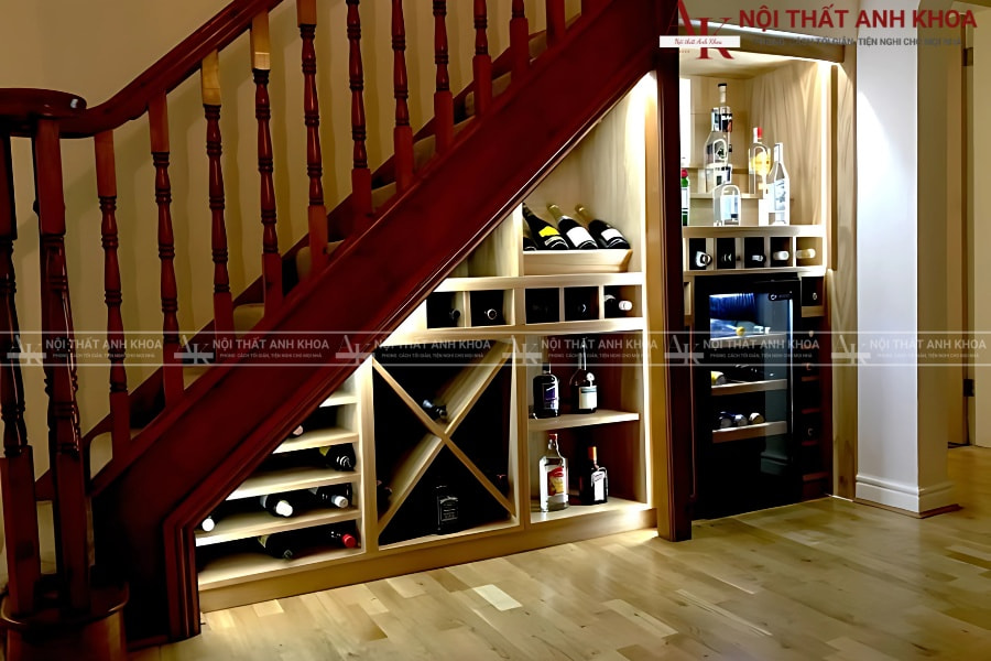 Tủ âm cầu thang - Tận dụng từng mét vuông Tủ âm cầu thang - Tận dụng từng mét vuông