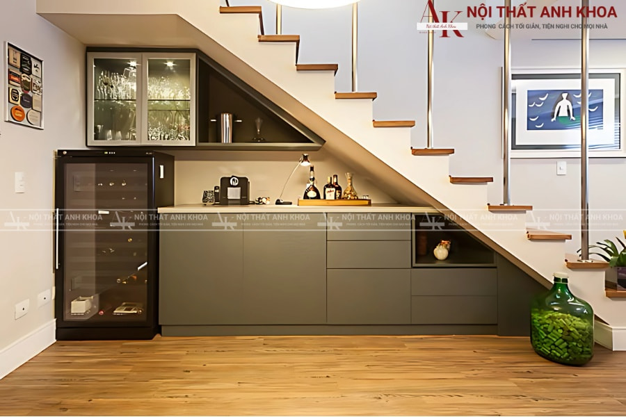 Mẫu tủ âm cầu thang đẹp hiện đại, độc đáo Mẫu tủ âm cầu thang đẹp hiện đại, độc đáo