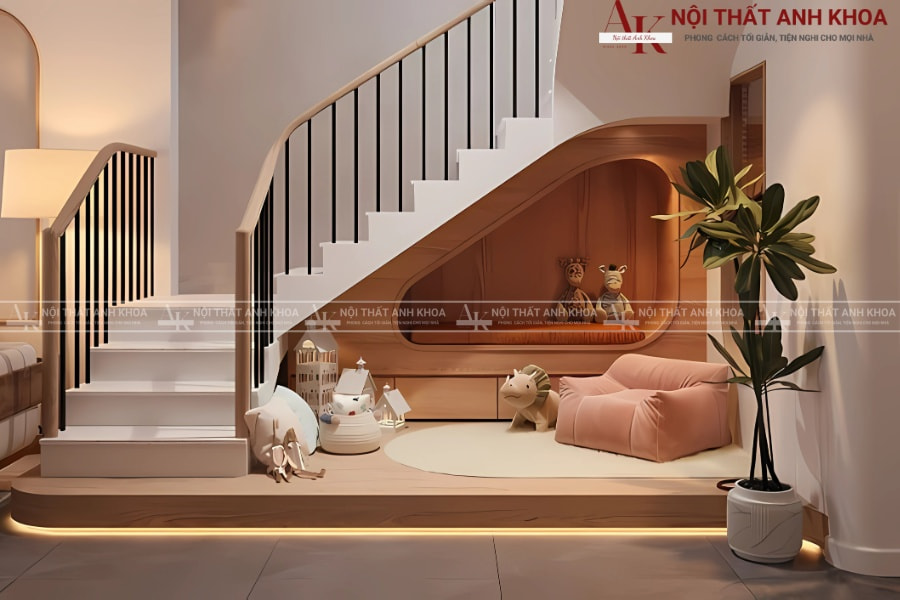 Tủ âm cầu thang thiết kế Module linh hoạt Tủ âm cầu thang thiết kế Module linh hoạt