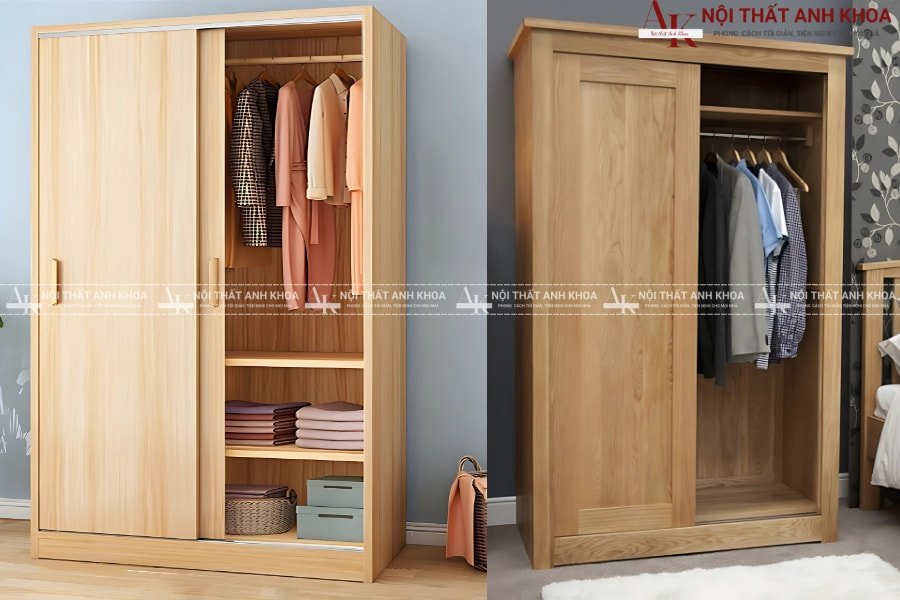 Ý tưởng tủ quần áo cửa kéo ngang cho chung cư Ý tưởng tủ quần áo cửa kéo ngang cho chung cư
