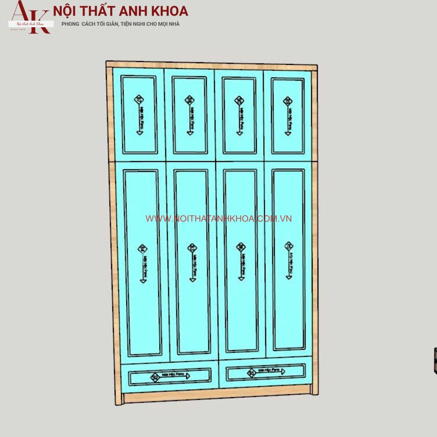 Tủ quần áo gỗ cánh pano sang trọng, cổ điển Tủ quần áo gỗ cánh pano sang trọng, cổ điển