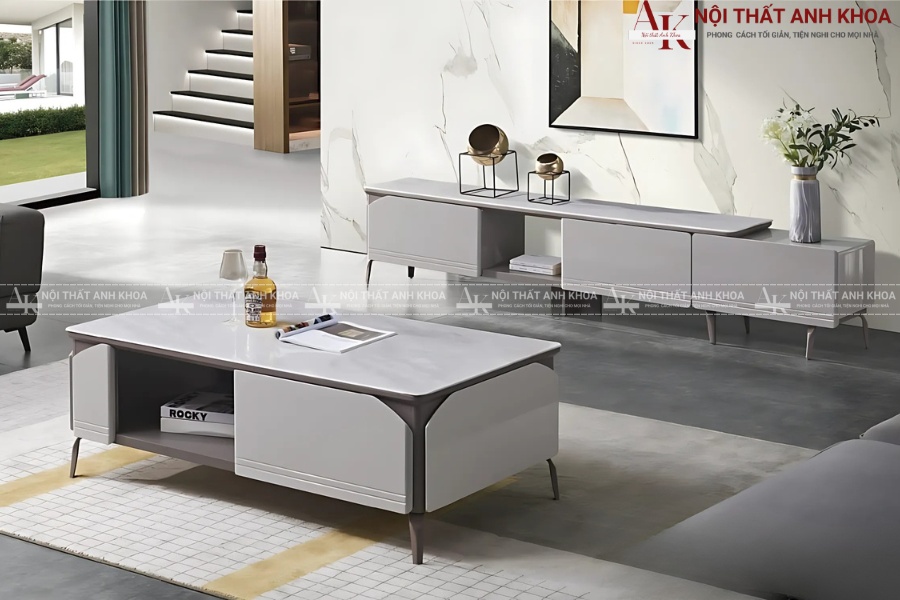 Mẫu bàn sofa mặt đá hot trend được giới trẻ yêu thích Mẫu bàn sofa mặt đá hot trend được giới trẻ yêu thích