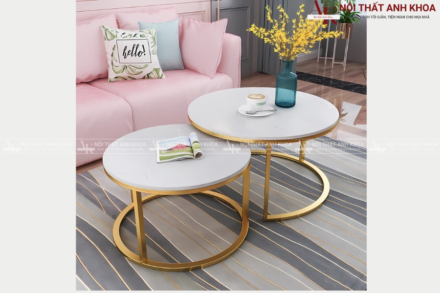 Bàn sofa mặt đá - Điểm nhấn hoàn hảo cho không gian sống Bàn sofa mặt đá - Điểm nhấn hoàn hảo cho không gian sống