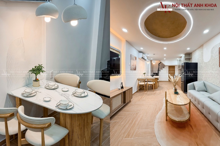 Khu vực bàn ăn thoải mái sang trọng Khu vực bàn ăn thoải mái sang trọng