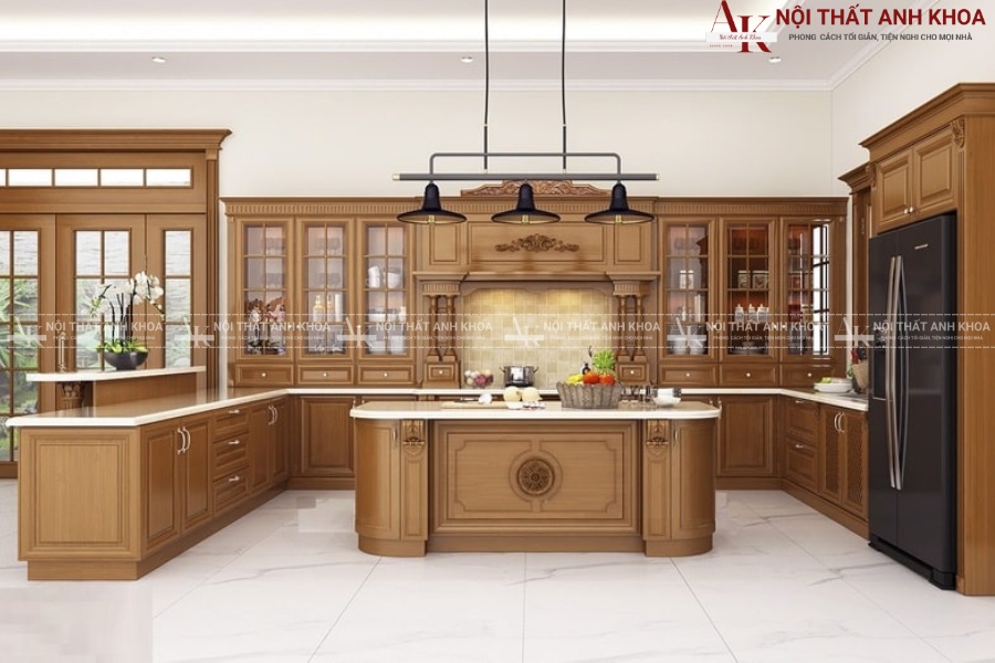 Tủ bếp gỗ tự nhiên giá tốt - Chất lượng vượt trội tại Anh Khoa Tủ bếp gỗ tự nhiên giá tốt - Chất lượng vượt trội tại Anh Khoa