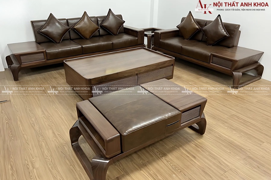 Bàn sofa gỗ óc chó nhập khẩu Bắc Mỹ Bàn sofa gỗ óc chó nhập khẩu Bắc Mỹ