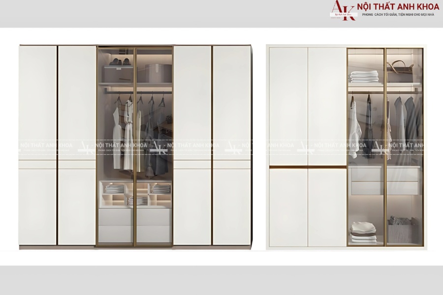 Mẫu tủ quần áo màu trắng - Mở rộng không gian sống Mẫu tủ quần áo màu trắng - Mở rộng không gian sống