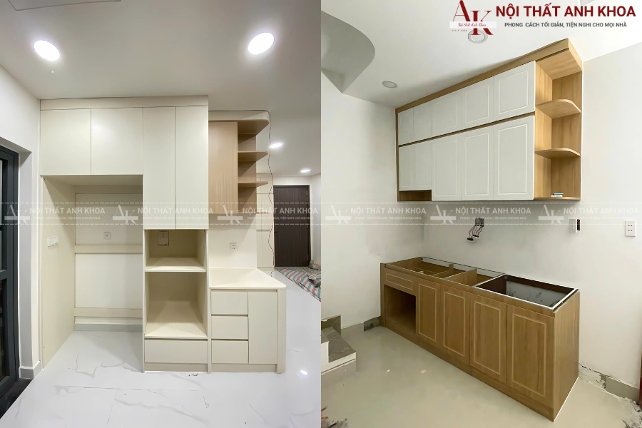 Tủ bếp gỗ công nghiệp đẹp - Bền bỉ với thời gian Tủ bếp gỗ công nghiệp đẹp - Bền bỉ với thời gian