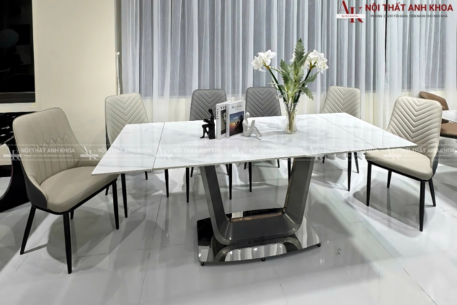 Mẫu bàn ăn mặt đá phong cách hàn quốc mới nhất Mẫu bàn ăn mặt đá phong cách hàn quốc mới nhất