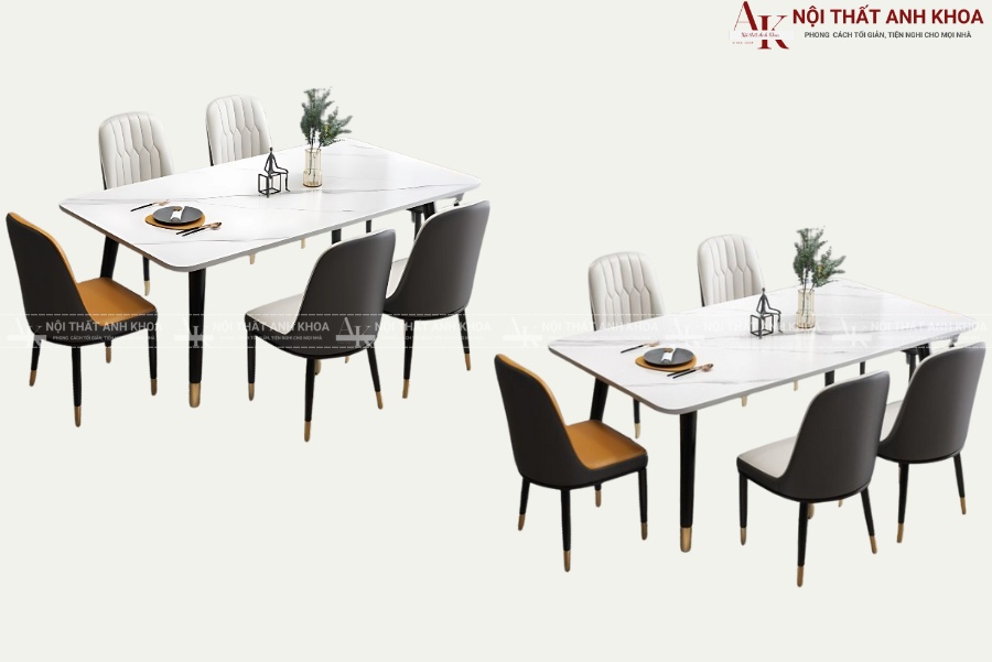 Mẫu bàn ăn mặt đá đẹp cho căn hộ chung cư Mẫu bàn ăn mặt đá đẹp cho căn hộ chung cư