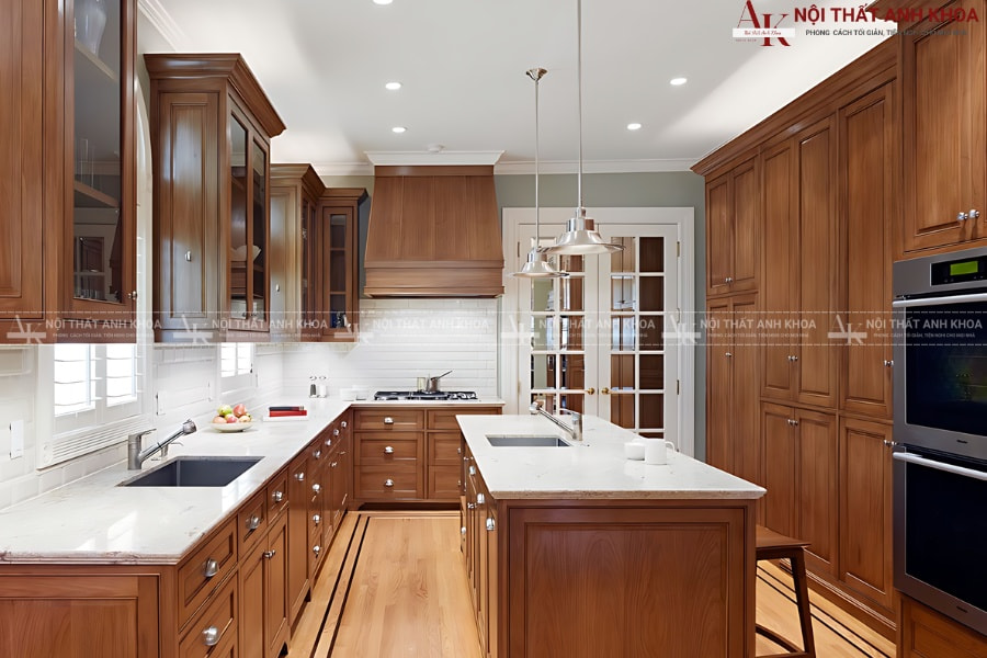 Xu hướng tủ bếp gỗ tự nhiên đẹp, đẳng cấp năm 2025 Xu hướng tủ bếp gỗ tự nhiên đẹp, đẳng cấp năm 2025