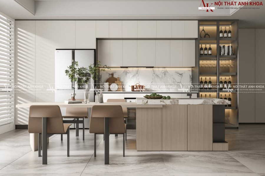 Mẫu tủ bếp đẹp đáng đầu tư cho gia đình Việt Mẫu tủ bếp đẹp đáng đầu tư cho gia đình Việt