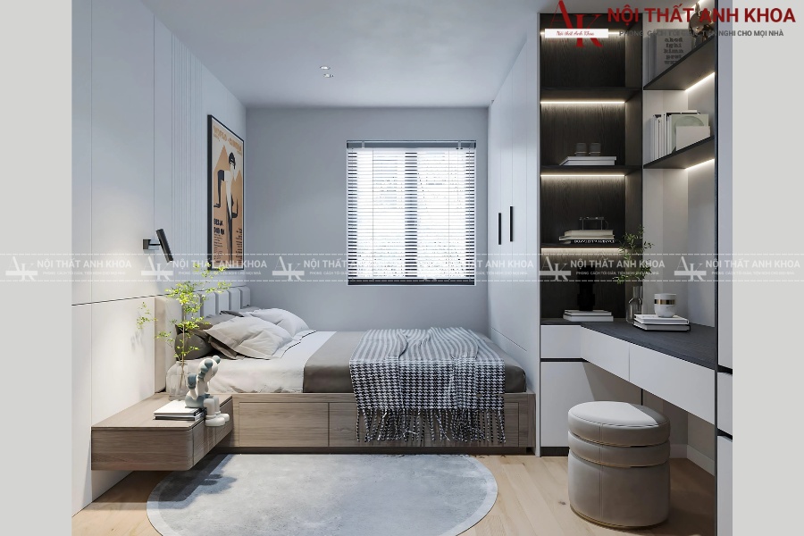 Ý tưởng nội thất phòng ngủ 15m2 tiện nghi và hiện đại Ý tưởng nội thất phòng ngủ 15m2 tiện nghi và hiện đại