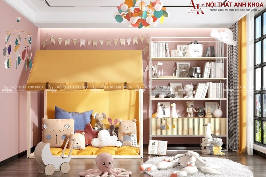 Ý tưởng thiết kế phòng ngủ bé gái dễ thương và hiện đại Ý tưởng thiết kế phòng ngủ bé gái dễ thương và hiện đại