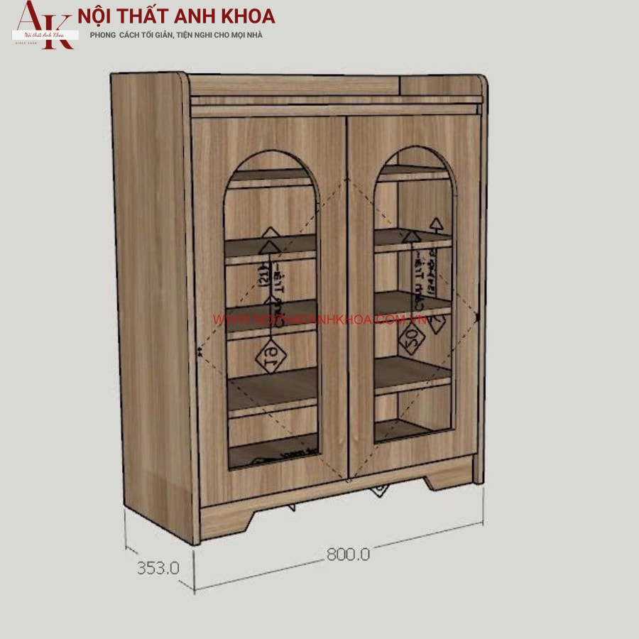 Mẫu tủ giày dép hiện đại gỗ MDF giá tốt Mẫu tủ giày dép hiện đại gỗ MDF giá tốt