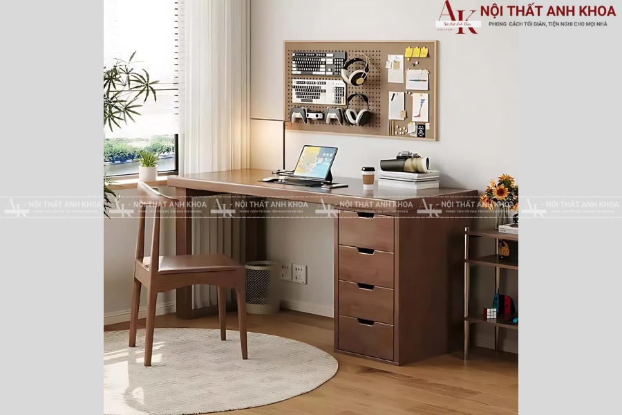 Mẫu bàn làm việc gỗ tự nhiên đẹp - Sang trọng năm nay Mẫu bàn làm việc gỗ tự nhiên đẹp - Sang trọng năm nay