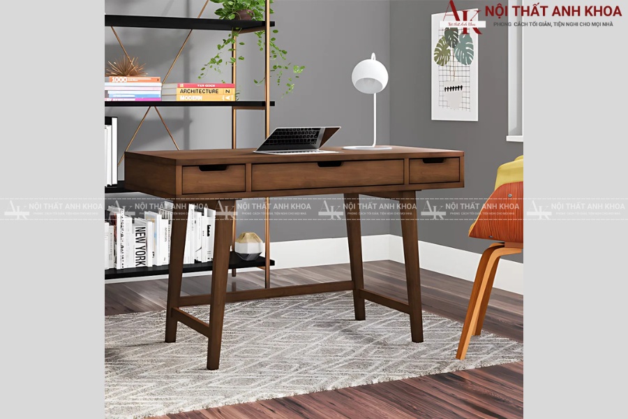 Bàn làm việc gỗ tự nhiên hiện đại - Xu hướng nội thất 2025 Bàn làm việc gỗ tự nhiên hiện đại - Xu hướng nội thất 2025