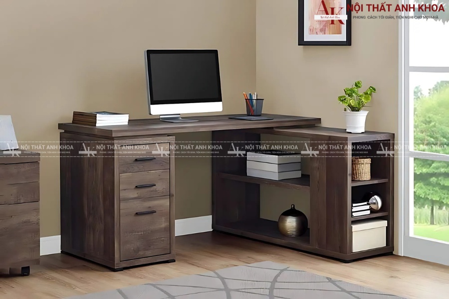 Bàn làm việc gỗ tự nhiên - Giải pháp nội thất thân thiện môi trường Bàn làm việc gỗ tự nhiên - Giải pháp nội thất thân thiện môi trường