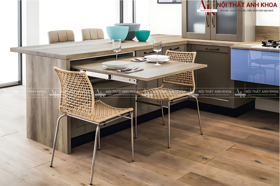 Tăng thẩm mỹ và sự hiện đại cùng bàn ăn kéo dài Tăng thẩm mỹ và sự hiện đại cùng bàn ăn kéo dài