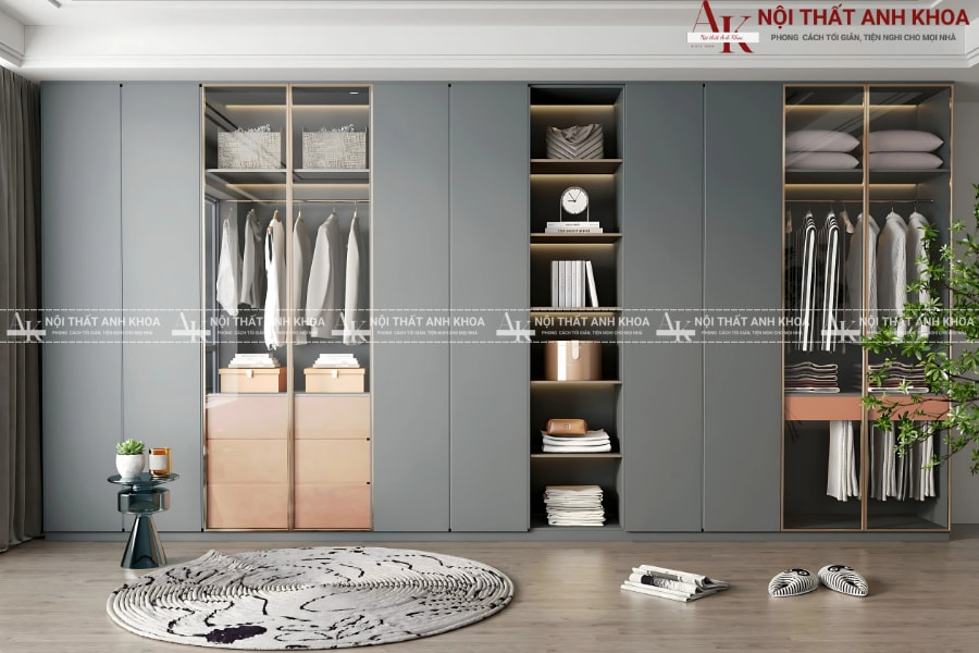 Mẫu tủ quần áo hiện đại gỗ MDF cao cấp Mẫu tủ quần áo hiện đại gỗ MDF cao cấp