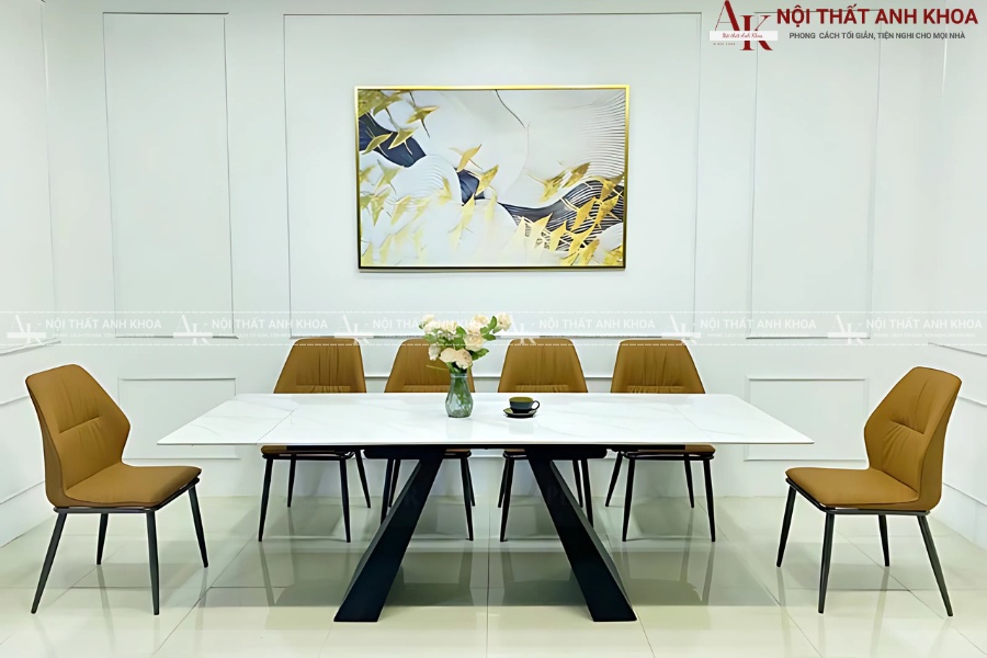 Mẫu bàn ăn mặt đá đẹp, hợp mọi phong cách nội thất Mẫu bàn ăn mặt đá đẹp, hợp mọi phong cách nội thất
