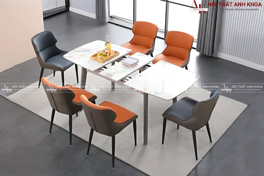Bàn ăn mặt đá tự nhiên - Đẳng cấp tinh tế Bàn ăn mặt đá tự nhiên - Đẳng cấp tinh tế
