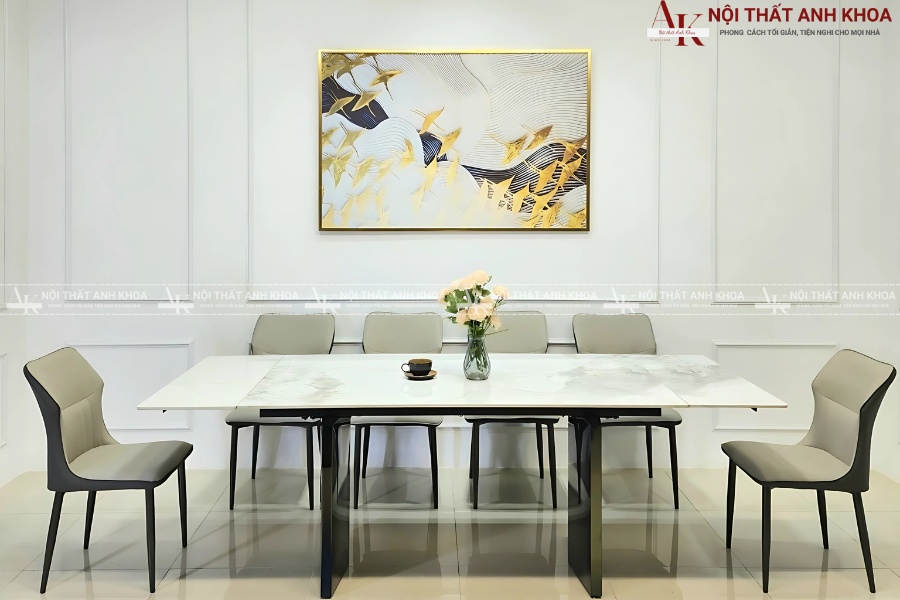 Bàn ăn mặt đá - Sự lựa chọn của gia chủ sành nội thất Bàn ăn mặt đá - Sự lựa chọn của gia chủ sành nội thất